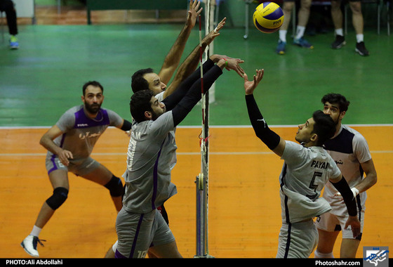 تمرین تیم والیبال پیام پیش از بازی با سایپا‎ / عکس: علی عبدالهی / شهرآرا