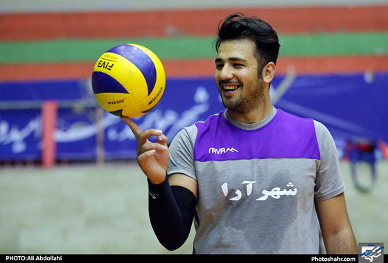 تمرین تیم والیبال پیام پیش از بازی با سایپا‎ / عکس: علی عبدالهی / شهرآرا