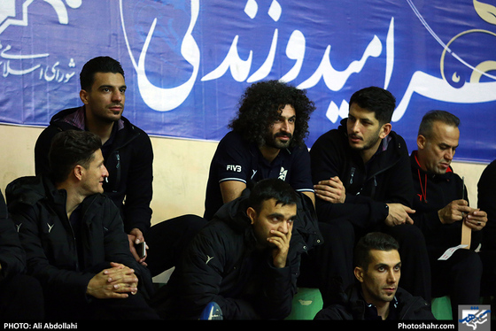 تمرین تیم والیبال پیام خراسان پیش از بازی با پیکان