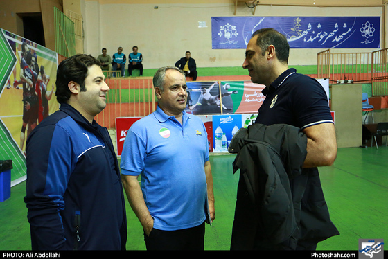 تمرین تیم والیبال پیام خراسان پیش از بازی با پیکان