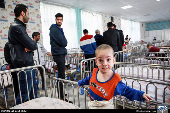 بازدید اعضای تیم والیبال پیام خراسان از آسایشگاه شهید فیاض بخش