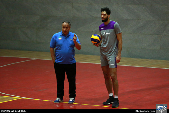  تمرین تیم والیبال پیام خراسان پیش از بازی با شهرداری گنبد