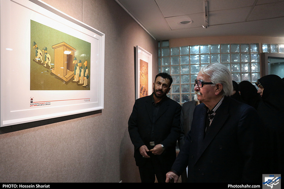 افتتاح نمایشگاه آثار دومین جشنواره بین المللی کارتون جامعه ایمن - عکس: حسین شریعت / شهرآرا