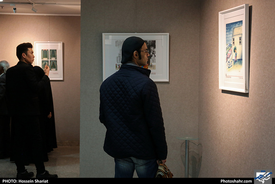 افتتاح نمایشگاه آثار دومین جشنواره بین المللی کارتون جامعه ایمن - عکس: حسین شریعت / شهرآرا