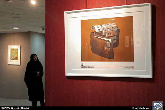 افتتاح نمایشگاه آثار دومین جشنواره بین المللی کارتون جامعه ایمن - عکس: حسین شریعت / شهرآرا