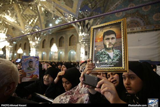 وداع با پیکر مطهر شهیدان دفاع مقدس و مدافع حرم‎ / عکس: احمدحسنی / شهرآرا
