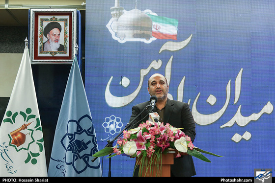 افتتاح پروژه بهسازی و بازپیرایی میدان راه آهن مشهد عکس : حسین شریعت / شهرآرا