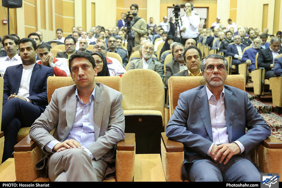 تکریم آتشپاد دوم حسن جعفری و معارفه امیر عزیزی مدیرعامل سازمان آتش‌نشانی و خدمات ایمنی شهرداری مشهد - عکاس: حسین شریعت / شهرآرا