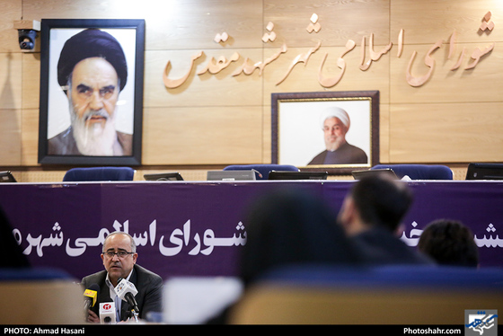 نشست خبری محمدرضا حیدری رئیس شورای اسلامی شهر مشهد-عکاس: احمد حسنی/ شهرآرا