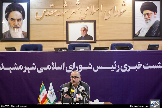 نشست خبری محمدرضا حیدری رئیس شورای اسلامی شهر مشهد-عکاس: احمد حسنی/ شهرآرا