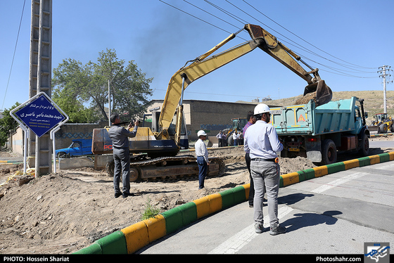 آغاز عملیات اجرایی چپ‌گرد غیر همسطح شهید ناصری-عکاس: حسین شریعت/ شهرآرا