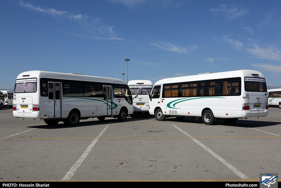 آیین بهره‌برداری از 100 دستگاه مینی‌بوس جهت توسعه ناوگان حمل و نقل عمومی-عکاس: حسین شریعت/ شهرآرا