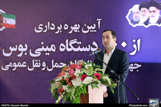 آیین بهره‌برداری از 100 دستگاه مینی‌بوس جهت توسعه ناوگان حمل و نقل عمومی-عکاس: حسین شریعت/ شهرآرا