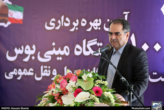 آیین بهره‌برداری از 100 دستگاه مینی‌بوس جهت توسعه ناوگان حمل و نقل عمومی-عکاس: حسین شریعت/ شهرآرا