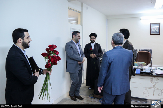 بازدید مسئولان رونامه شهرآرا از دادسرای ناحیه هفت-عکاس: سعید گلی/ شهرآرا