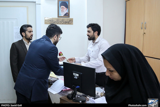 بازدید مسئولان رونامه شهرآرا از دادسرای ناحیه هفت-عکاس: سعید گلی/ شهرآرا