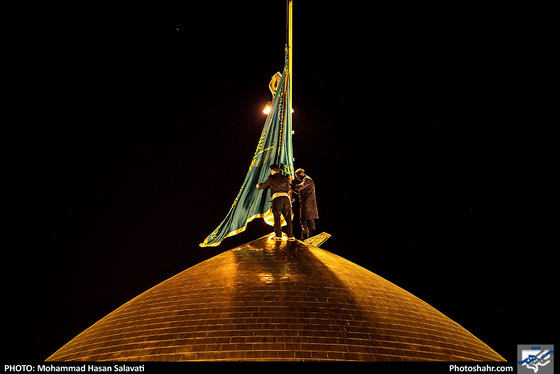 حرم مطهر رضوی در شب میلاد امام رضا (ع) - عکس :‌محمد حسن صلواتی / شهرآرا