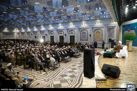دیدار آیت‌الله جوادی آملی با نخبگان حوزه - عکاس: احمد حسنی / شهرآرا