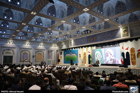 دیدار آیت‌الله جوادی آملی با نخبگان حوزه - عکاس: احمد حسنی / شهرآرا