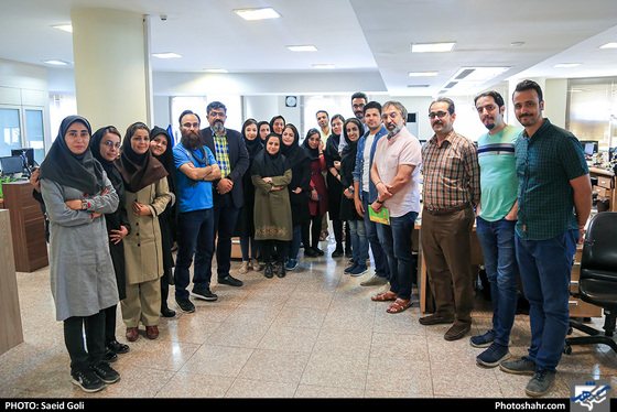 بازدید حمید متبسم آهنگساز مشهدی از تحریریه شهرآرا