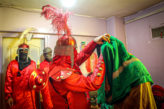 مراسم خیمه سوزان در شهرک شهید بهشتی