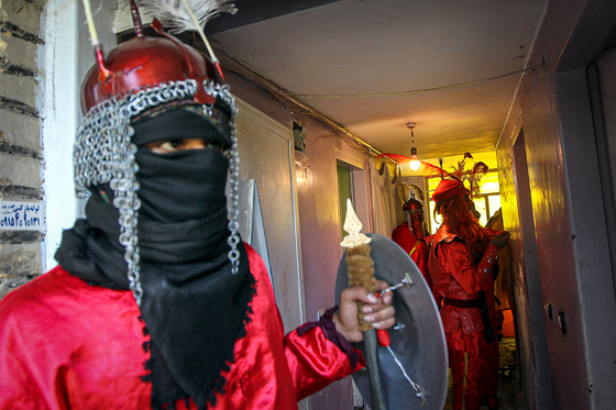 مراسم خیمه سوزان در شهرک شهید بهشتی