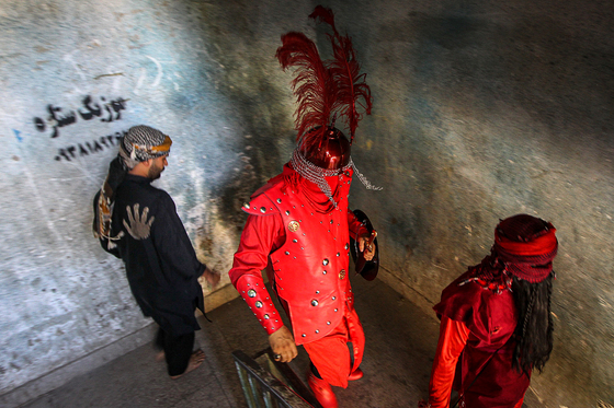 مراسم خیمه سوزان در شهرک شهید بهشتی