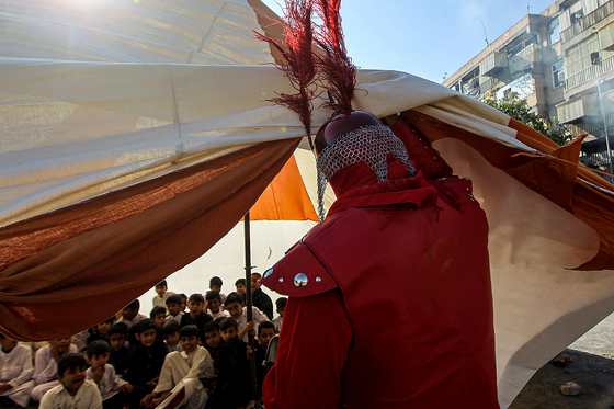مراسم خیمه سوزان در شهرک شهید بهشتی