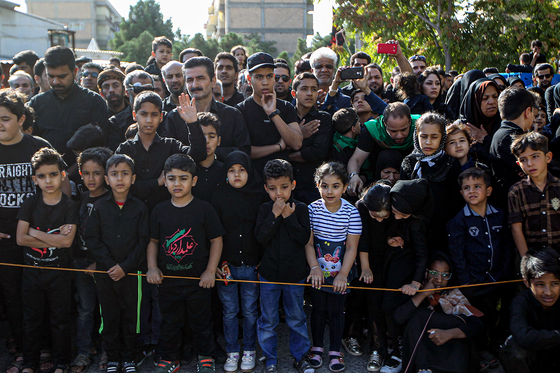 مراسم خیمه سوزان در شهرک شهید بهشتی