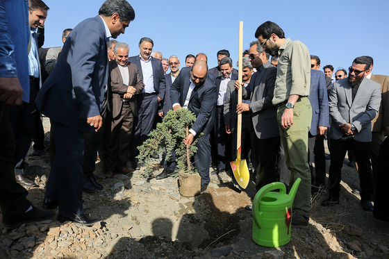 آغاز عملیات اجرایی توسعه درختکاری و شبکه آبیاری در عرصه‎های کمربند سبز جنوبی