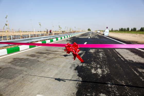 مراسم بازگشایی محور محمدآباد