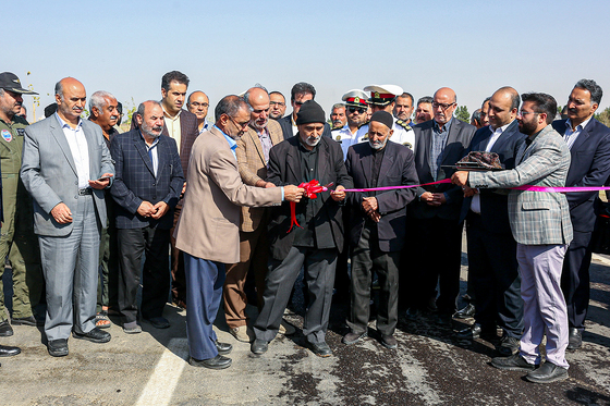 مراسم بازگشایی محور محمدآباد
