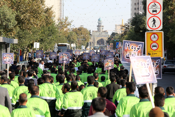 مراسم اذن خدمت اربعین کاروان خدام الحسین (ع)