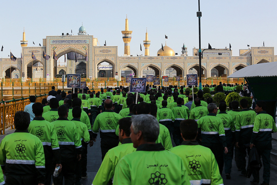 مراسم اذن خدمت اربعین کاروان خدام الحسین (ع)