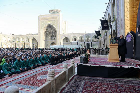 مراسم اذن خدمت اربعین کاروان خدام الحسین (ع)