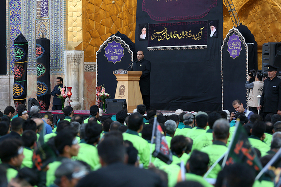 مراسم اذن خدمت اربعین کاروان خدام الحسین (ع)