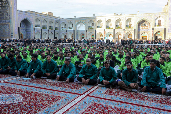 مراسم اذن خدمت اربعین کاروان خدام الحسین (ع)