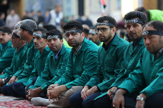 مراسم اذن خدمت اربعین کاروان خدام الحسین (ع)