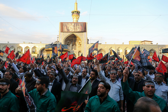 مراسم اذن خدمت اربعین کاروان خدام الحسین (ع)