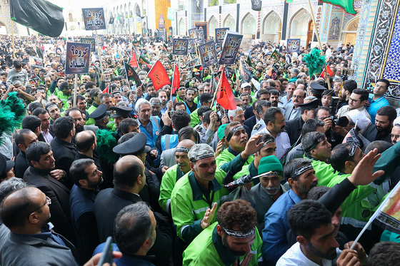 مراسم اذن خدمت اربعین کاروان خدام الحسین (ع)