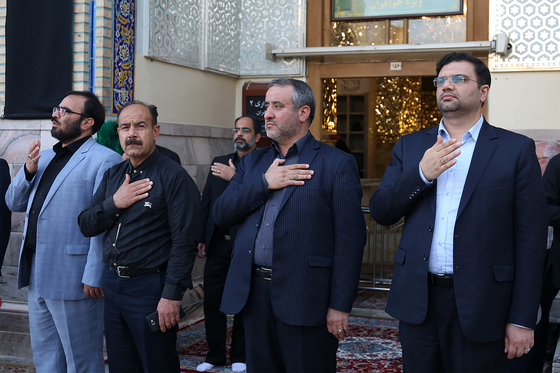 مراسم اذن خدمت اربعین کاروان خدام الحسین (ع)