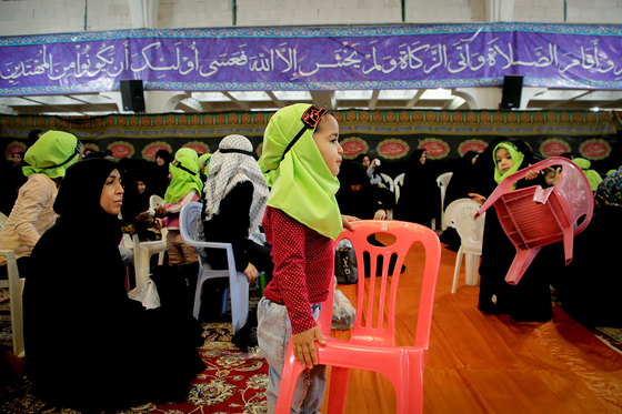اجتماع دختربچه های سه ساله در جامعه الحسین