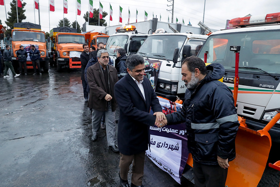 مانور عملیات زمستانی شهرداری مشهد‎