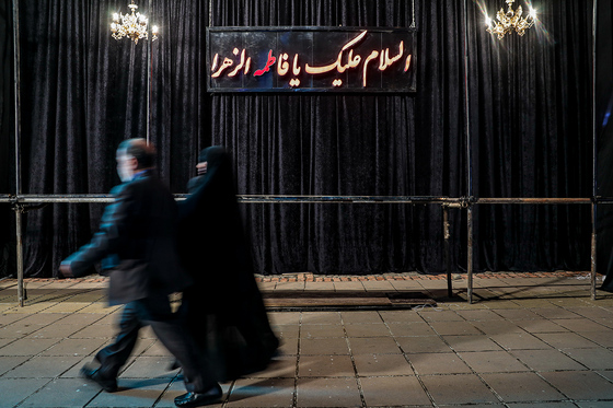 فضاسازی شهر مشهد به مناسبت ایام فاطمیه