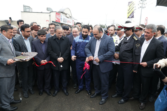 مراسم افتتاح جاده شهرک صنعتی توس