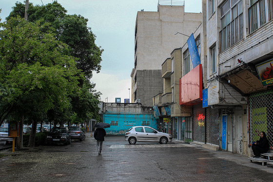 بارش باران بهاری در مشهد