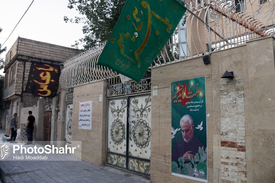 سیاه پوشی شهر مشهد در آستانه ی محرم