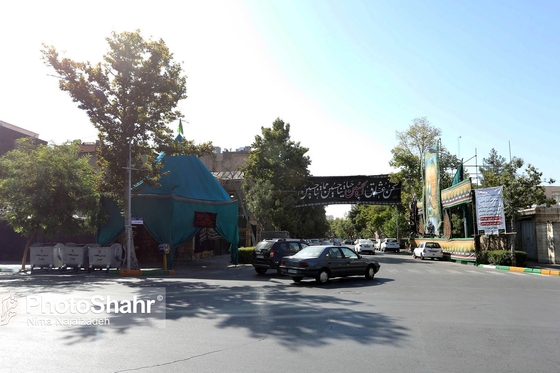 سیاه پوشی شهر مشهد در آستانه ی محرم