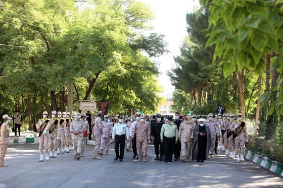 تشییع پیکر شهید مرزبانی سعید رحمانی در مشهد