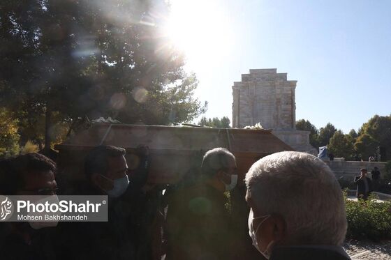مراسم خاکسپاری استاد شجریان 2